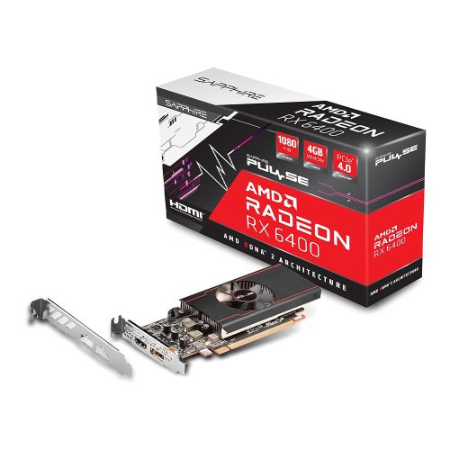 Sapphire Radeon RX 6400 4GB PULSE videokártya (11315-01-20G)
