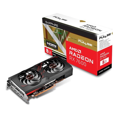 Sapphire Radeon RX 7600 8GB Pulse Gaming OC videokártya (11324-01-20G)