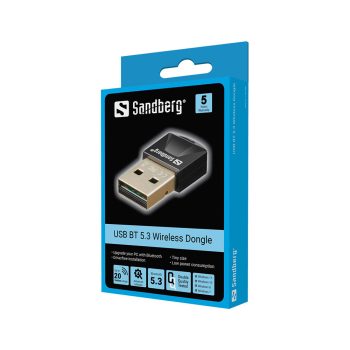 Sandberg USB Bluetooth 5.0 Dongle adapter fekete (134-34)