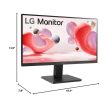22" LG 22MR410-B LCD monitor fekete