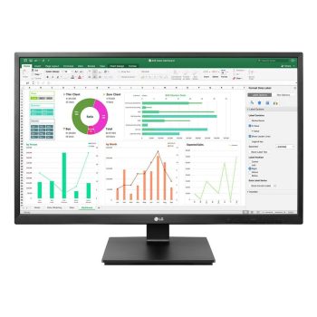 27" LG 27BK55YP-B LCD monitor fekete