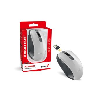  Genius NX-8008S vezeték nélküli csendes egér fehér-szürke (31030028403)