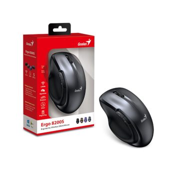   Genius Ergo 8200S vezeték nélküli egér szürke-fekete (31030029401)