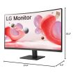 31,5" LG 32MR50C-B ívelt monitor