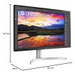 32" LG 32UN650P-W LCD monitor