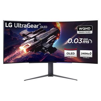 45" LG 45GR95QE-B ívelt OLED monitor
