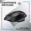 Logitech G502 X Plus Gamer egér játékhoz fekete RGB (910-006162 / 910-006163)