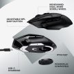 Logitech G502 X Lightspeed Gaming egér fekete (910-006180)