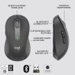 Logitech Signature M650 L nagy vezeték nélküli egér grafitszürke (910-006236)