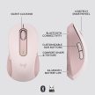 Logitech Signature M650 közepes vezeték nélküli egér rózsaszín (910-006254)
