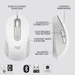 Logitech Signature M650 közepes vezeték nélküli egér piszkosfehér (910-006255)