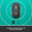 Logitech Signature M650 közepes for Business vezeték nélküli USB  egér grafitszürke (910-006274)