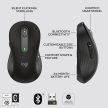 Logitech Signature M650 nagyméretű for Business vezeték nélküli egér grafitszürke (910-006348)