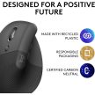 Logitech Lift balkezes függőleges ergonómikus vezeték nélküli egér grafitszürke (910-006474)