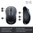 Logitech M325S vezeték nélküli egér sötétszürke (910-006812)