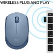 Logitech M171 vezeték nélküli USB egér kékesszürke (910-006866)