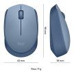 Logitech M171 vezeték nélküli USB egér kékesszürke (910-006866)