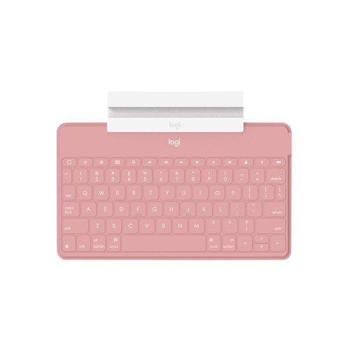 Logitech Keys-to-Go Bluetooth-os rózsaszín billentyűzet iPhone-állvánnyal US kiosztás (920-010176)