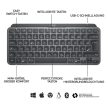 Logitech MX Keys Mini vezeték nélküli Suisse/Schweizer (Qwertz) billentyűzet grafitszürke (920-010485)