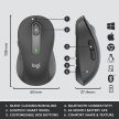 Logitech Signature MK650 Combo For Business vezeték nélküli német billentyűzet + egér fekete (920-010994)