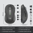 Logitech Signature MK650 Combo For Business vezeték nélküli billentyűzet + egér grafitszürke (920-011008)