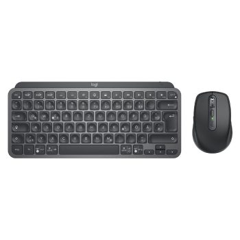   Logitech MX Keys Mini vezeték nélküli Deutsch (Qwertz) billentyűzet grafitszürke + MX Anywhere 3 egér (920-011054)