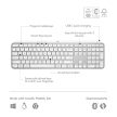 Logitech MX Keys S vezeték nélküli US International Bluetooth billentyűzet halványszürke (920-011588)