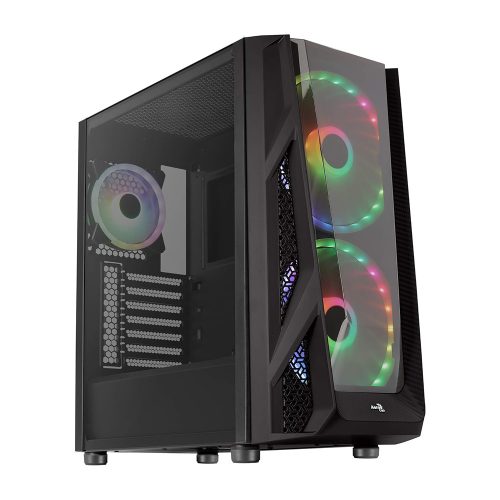Aerocool NightHawk Duo (NightHawk Duo-G-BK-v1) táp nélküli ablakos ház fekete (ACCM-PB20033.11)