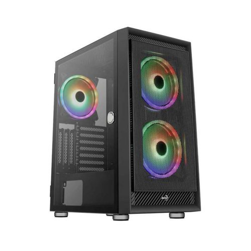 Aerocool Graphite ARGB (Graphite-G-BK-v3) táp nélküli ablakos ház fekete (ACCM-PB24133.11)