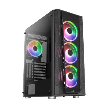   AeroCool Prism-G-BK-v2 táp nélküli ablakos ház fekete (ACCM-PB29043.11)