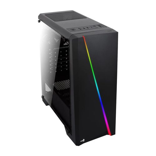 AeroCool Cylon RGB Akril táp nélküli ablakos ház fekete (ACCM-PV10012.11)