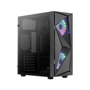   Aerocool Glider Tempered Glass (Glider Cosmo-G-BK-v1) táp nélküli ablakos ház fekete (ACCM-PV22023.11)