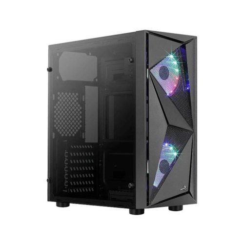 Aerocool Glider Tempered Glass (Glider Cosmo-G-BK-v1) táp nélküli ablakos ház fekete (ACCM-PV22023.11)
