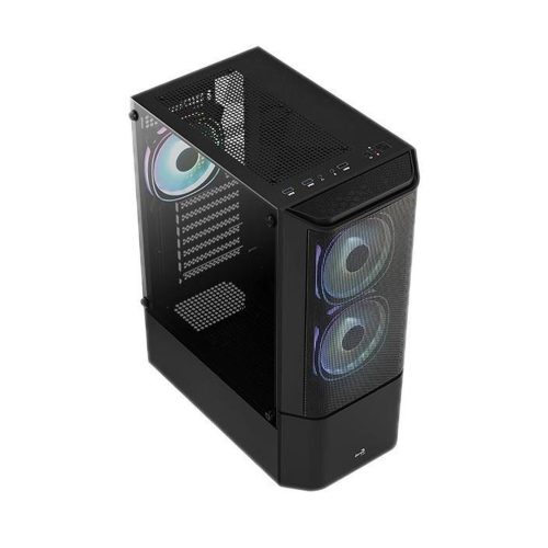 AeroCool Quantum Mesh-G-BK-v3 táp nélküli ablakos ház fekete (ACCM-PV31133.11)