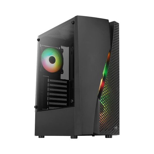 Aerocool Wave (Wave-G-BK-v3) táp nélküli ablakos ház fekete (ACCM-PV35143.11).