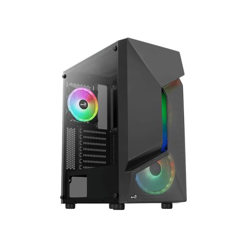 Aerocool Scape ARGB (Scape-G-BK-v3) táp nélküli ablakos ház fekete (ACCM-PV36133.11)