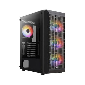   AeroCool Beam-G-BK-V2 táp nélküli ablakos ház fekete (ACCM-PV37043.11)