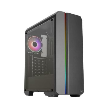   Aerocool Genesis ARGB (Genesis-A-BK-v2) táp nélküli ablakos ház fekete (ACCM-PV40112.11)