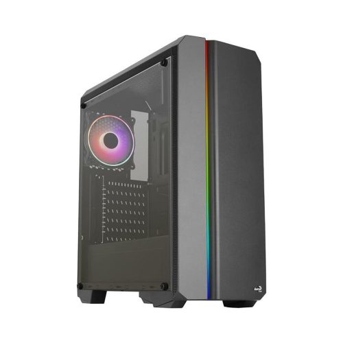 Aerocool Genesis ARGB (Genesis-A-BK-v2) táp nélküli ablakos ház fekete (ACCM-PV40112.11)