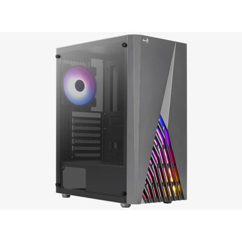 AeroCool Delta-G-BK-v1 táp nélküli ház edzett üveg oldallappal fekete (ACCM-PV45013.11)
