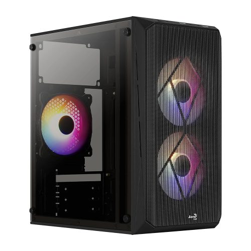 Aerocool CS-107 (CS-107-A-BK-v2) táp nélküli Micro ATX ház fekete (ACCS-PC14032.11)