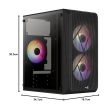 Aerocool CS-107 (CS-107-A-BK-v2) táp nélküli Micro ATX ház fekete (ACCS-PC14032.11)
