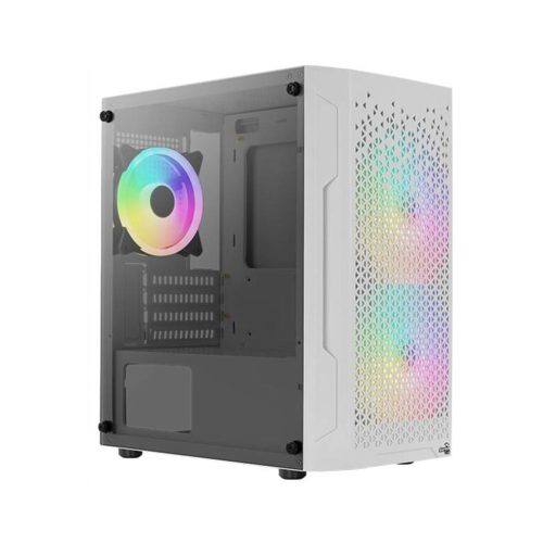 Aerocool Trinity Mini-G-WT-v2 táp nélküli ablakos Micro ATX ház fehér (ACCS-PV32033.21)