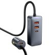 BASEUS SHARE TOGETHER AUTÓS TÖLTŐ - 2XUSB + 2XTYP C - QC PD 3.0 120W (CCBT-A0G) SZÜRKE