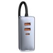 BASEUS SHARE TOGETHER AUTÓS TÖLTŐ - 2XUSB + 2XTYP C - QC PD 3.0 120W (CCBT-A0G) SZÜRKE