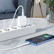 BOROFONE BN4 POTENCIÁLIS FALI TÖLTŐ - USB + TYPE C - QC 3.0 PD 2.0 20W FEHÉR