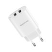 BOROFONE BN2 SUPER HÁLÓZATI TÖLTŐ - 2XUSB - 2.1A FEHÉR