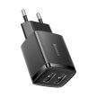 BASEUS COMPACT FALI TÖLTŐ - 2XUSB - 10,5 W (CCXJ010202) Fekete
