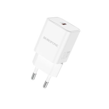   BOROFONE BN13 SAFETY GAN HÁLÓZATI TÖLTŐ - C TÍPUSÚ - PD 30W FEHÉR