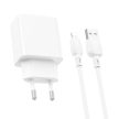 BOROFONE BN15 HÁLÓZATI TÖLTŐ - 2XUSB - 2.1A USB-LIGHTNING KÁBELLEL FEHÉR